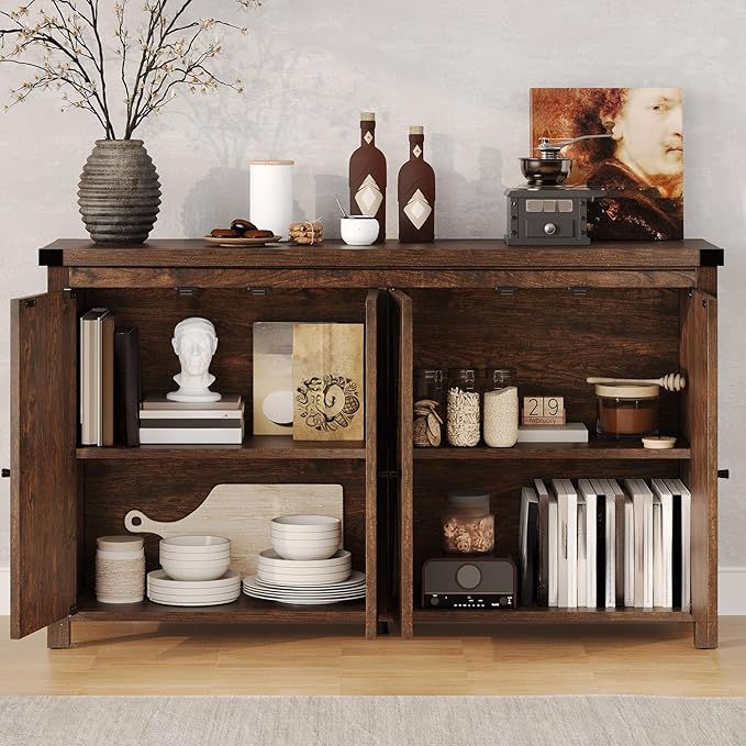 DWVO Farmhouse Sideboard Buffet Cabinet - Image 5