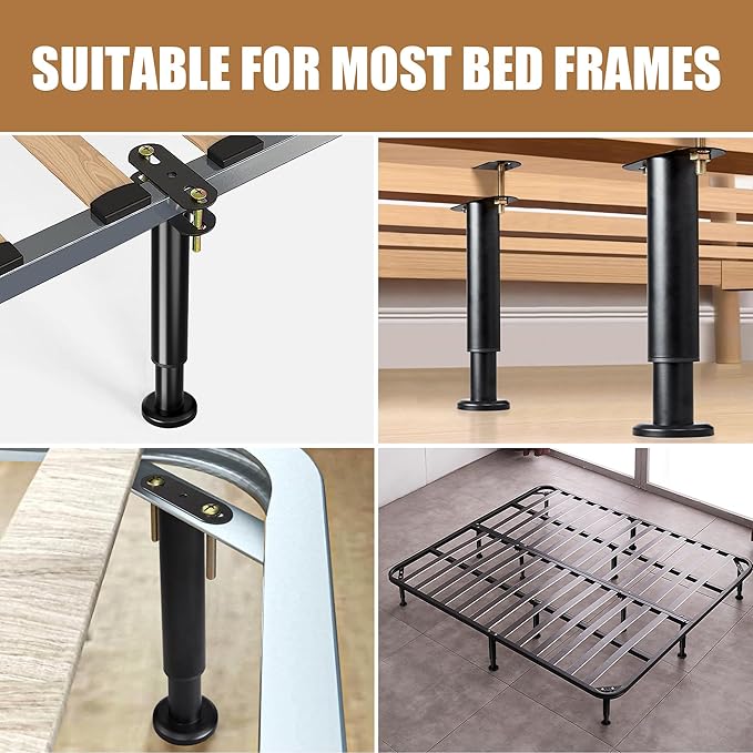 4Pcs Metal Adjustable Height Center Support Leg - Image 7