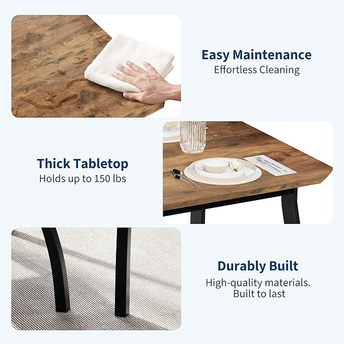 Small Dining Table Set for 2, 3-Piece Kitchen Table Set - Image 4