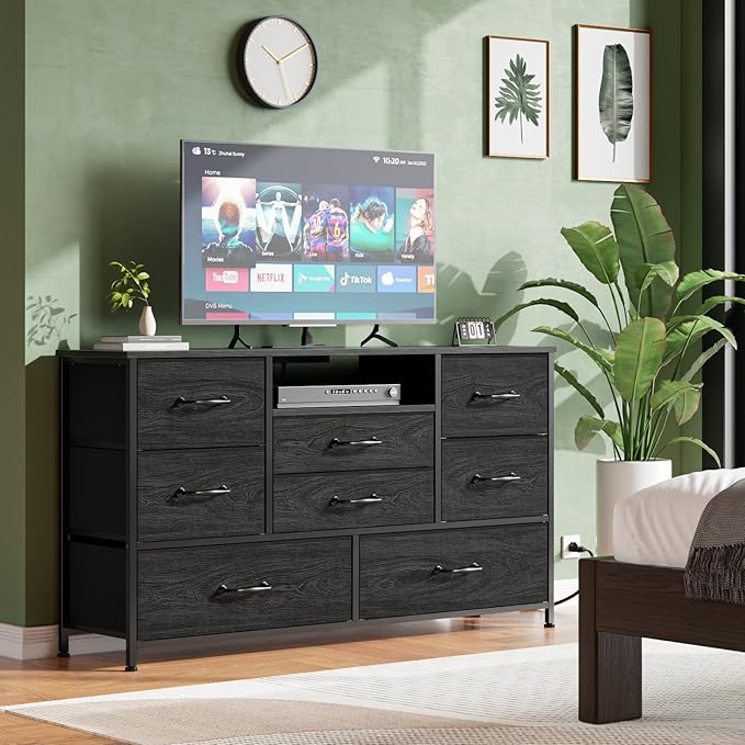 Furnulem Dresser TV Stand with Power Outlet - Image 8