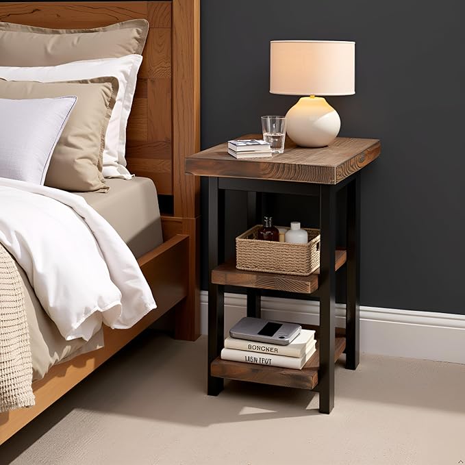 Pomona 3-Tier Solid Wood End Table - Image 5