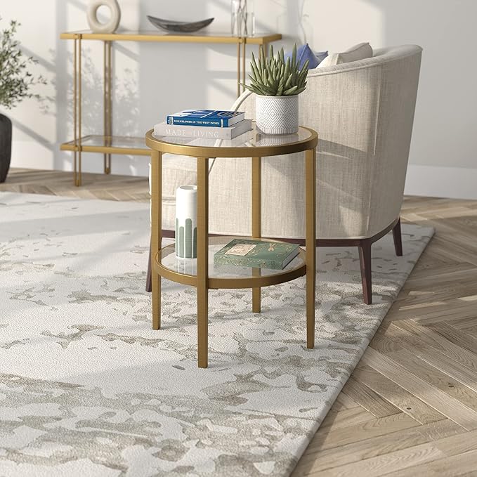 Henn&Hart 20" Wide Round Side Table - Image 6