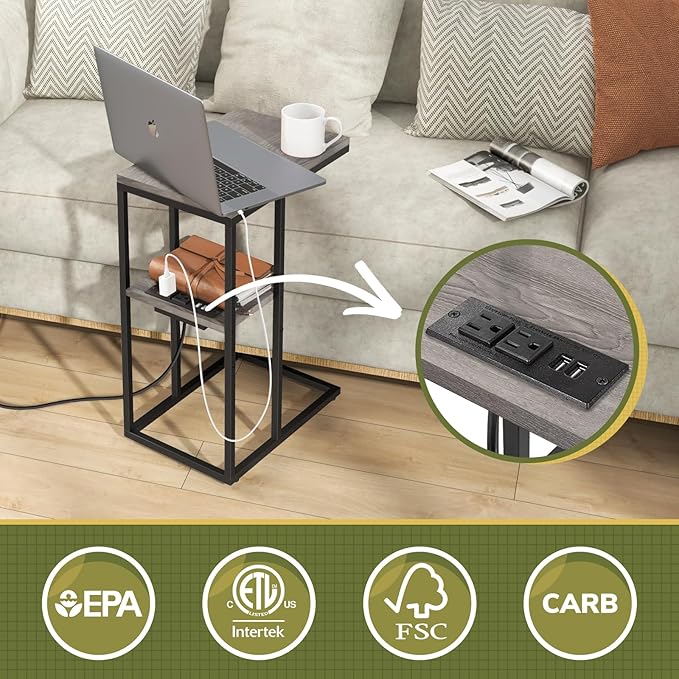 Yoobure LED C Shaped End Table - Image 6