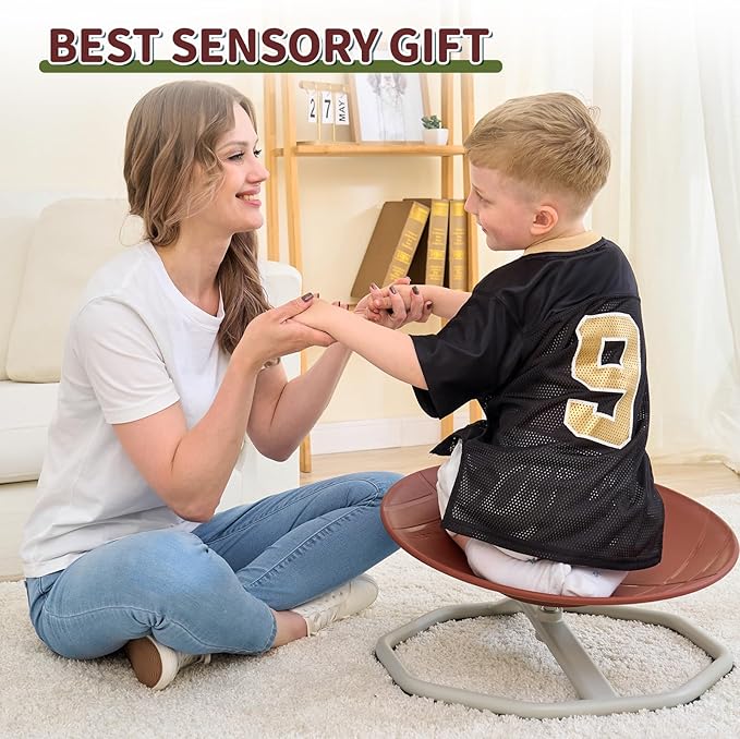 KidBloom Spinning Chair for Autistic Kids, Football Sensory Toys for Kids - Image 7