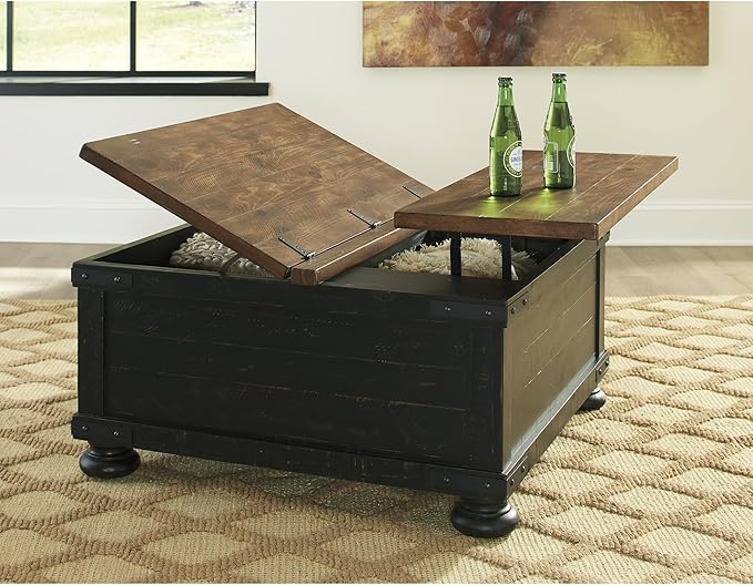 Signature Design by Ashley Valebeck Farmhouse Lift Top Coffee Table - Image 9