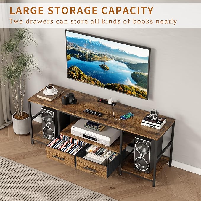 TV Stand for 75 Inch TV, TV Stands for Living Room - Image 3
