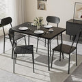 VECELO Dining Table Set for 4, 5-Piece Kitchen Table by VECELO