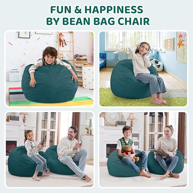 2FT Bean Bag Chair, Comfy Bean Bag Chairs - Image 3