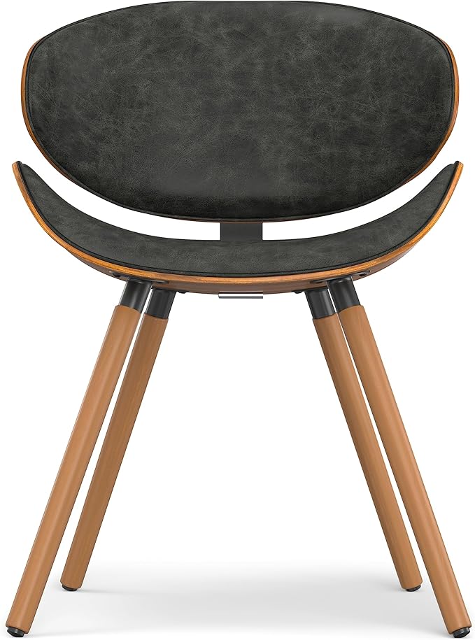 SIMPLIHOME Marana Dining Chair in Distressed Slate Grey Vegan Leather, 20.7 x - Image 3