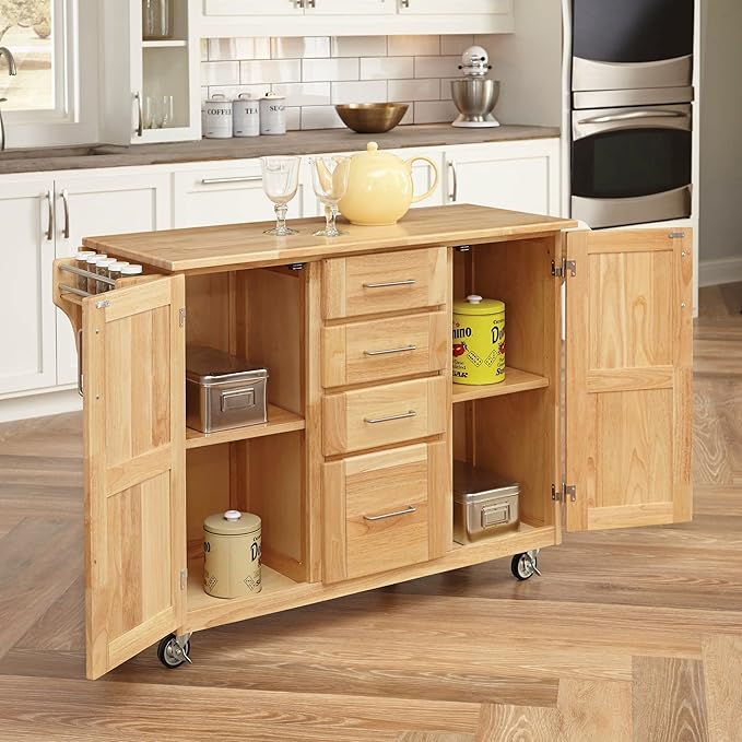 Homestyles General Line Mobile Kitchen Cart, 52-1/2 in. W x 18 in. - 30 in. D x - Image 10