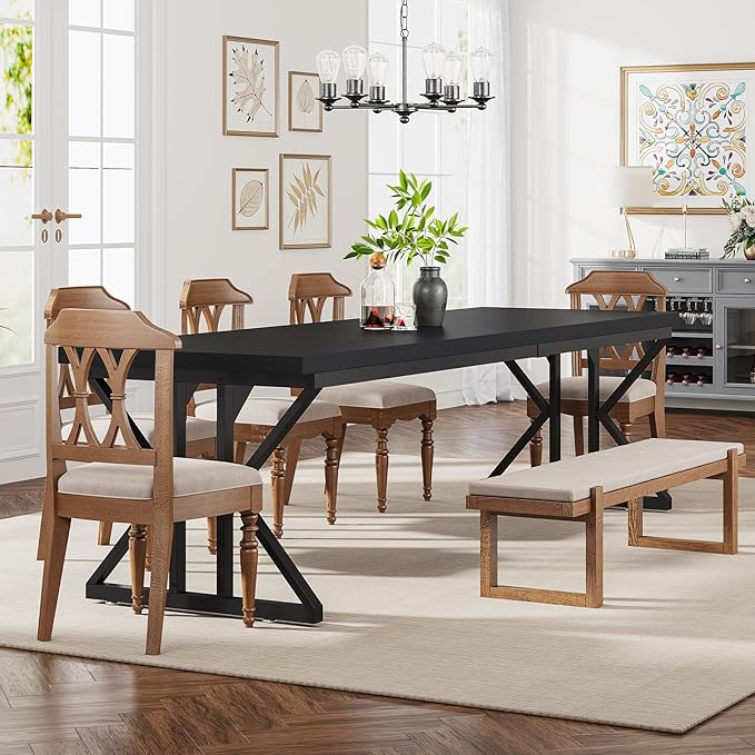 Tribesigns Farmhouse Dining Table - Image 8