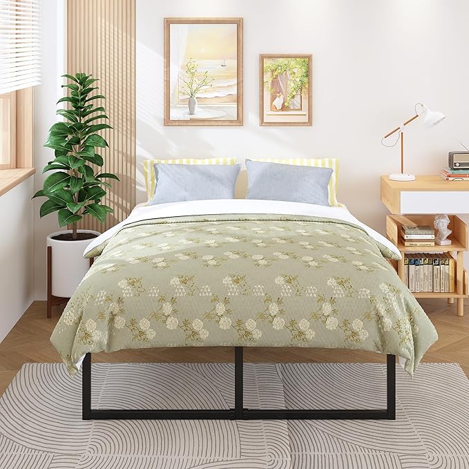 18 Inch California King Bed Frames Sturdy Mattress Foundation, Heavy Duty Metal - Image 5