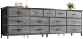 Huuger 70 Inch Dresser for Bedroom, TV Stand for 65, 80 Inch TV, 13 Fabric by Huuger