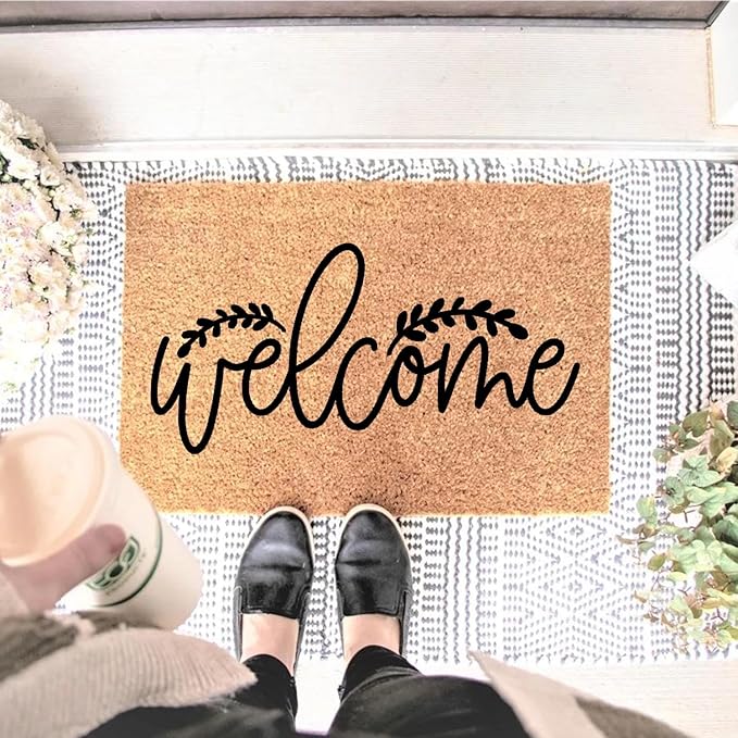 Funny Coir Doormat Welcome Front Door Mat Entryway Outdoor Mats - Image 2