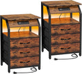 End Tables Set of 2, Nightstands by SZLHANJZ
