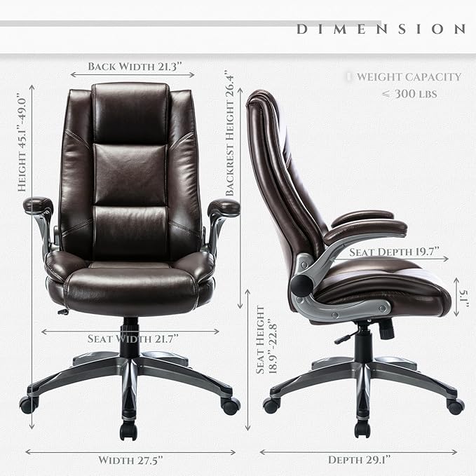Leather Executive Office Chair - Image 3