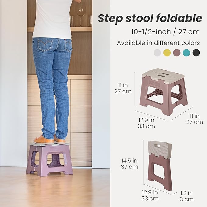 Vigar Compact Step Stool Foldable, 10-1/2-inch Step Stools - Image 2