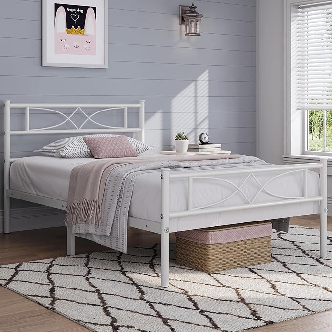 Yaheetech Metal Twin Size Bed Frame, Platform Bed Frame, Mattress Foundation - Image 3
