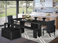X02FO-2C6-24 - 5-piece Modern Dining Table Set a Rectangular Kitchen Table and by LuxebyEastWestFurniture