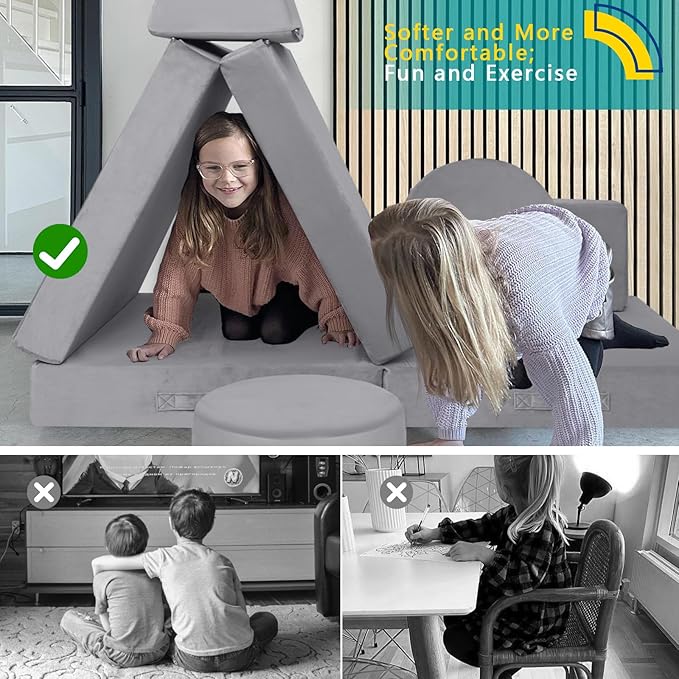 MeMoreCool Modular Kids Play Couch - Image 6