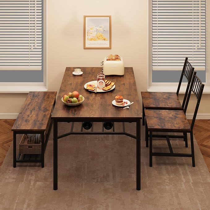 Dining Table Set for 4, Kitchen Table for 4 - Image 2