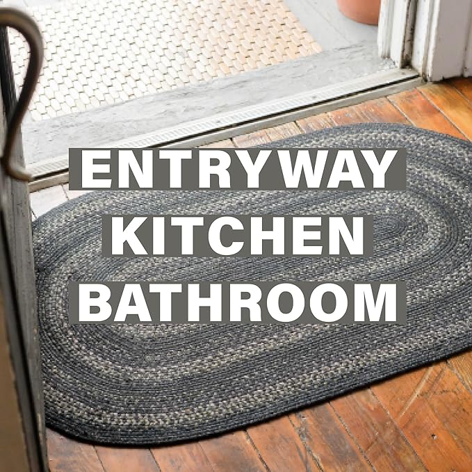 Homespice Jet Black Jute Rug 20x30 - Image 8