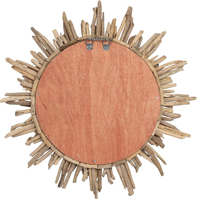 Creative Co-Op Driftwood Sunburst Mirror - Image 9