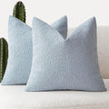 Foindtower Pack of 2 Modern Textured Boucle Throw Pillow Covers Accent Solid by Foindtower