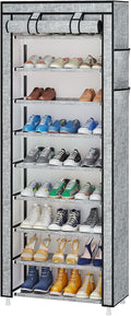 Calmootey 9 Tier Shoe Rack Organizer, Portable Shoe Shelf by Calmootey