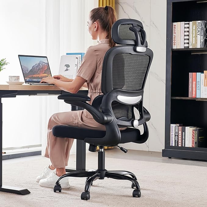 TRALT Office Chair Ergonomic Desk Chair, 330 LBS Home Mesh Office Desk Chairs by TRALT