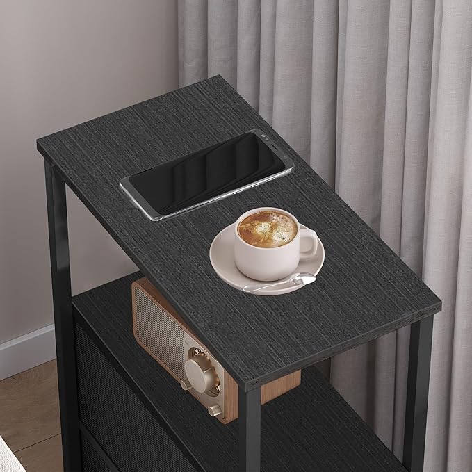 TUTOTAK Small Narrow End Table, Side Table, Nightstand - Image 5