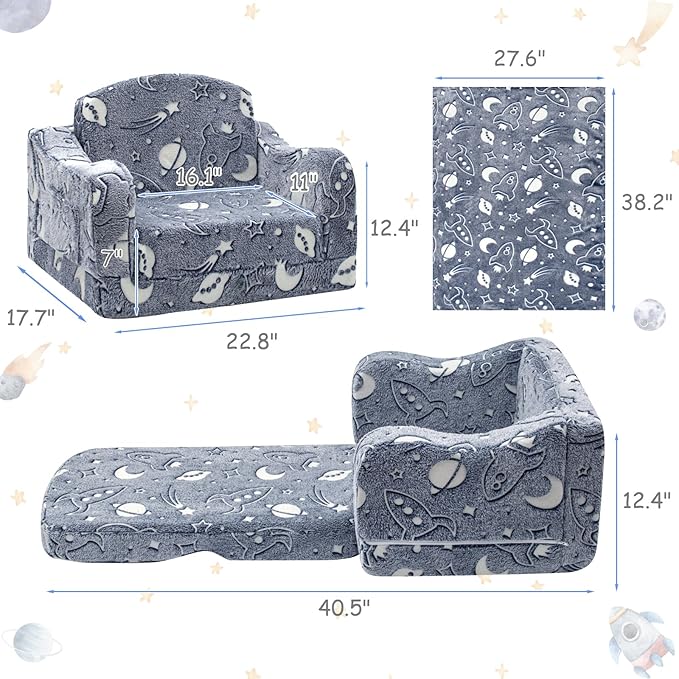 Comfy Toddler Couch and Chair for Kids - Image 2