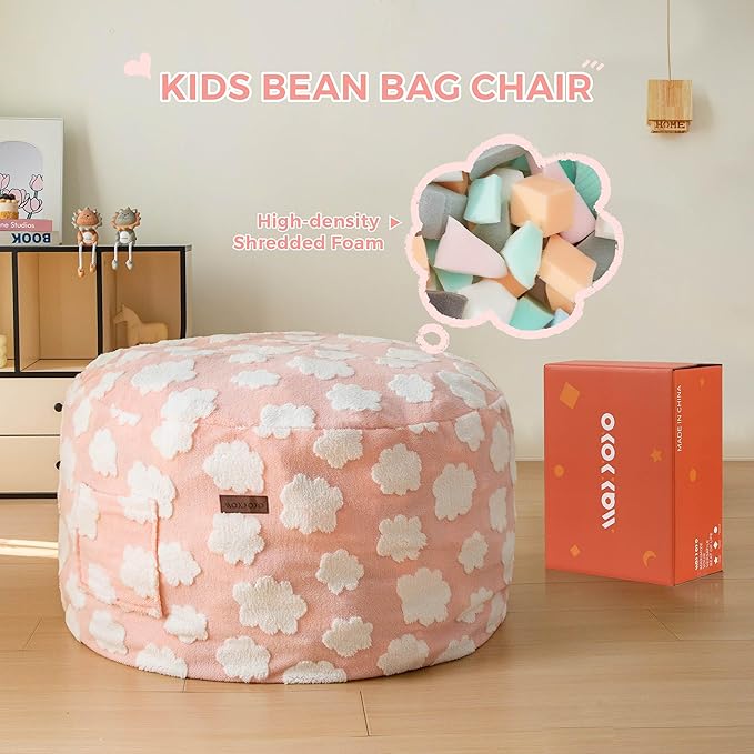 MAXYOYO Bean Bag Chair for Kids, Cloud Pattern Lazy Chair - Image 6