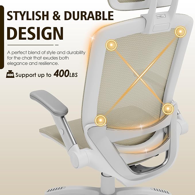 GABRYLLY Ergonomic Office Chair, High Back Home Desk Chair - Image 7