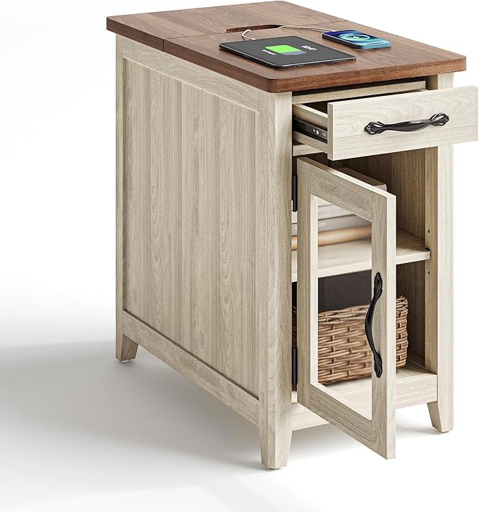 LINSY HOME Farmhouse End Table by LINSYHOME