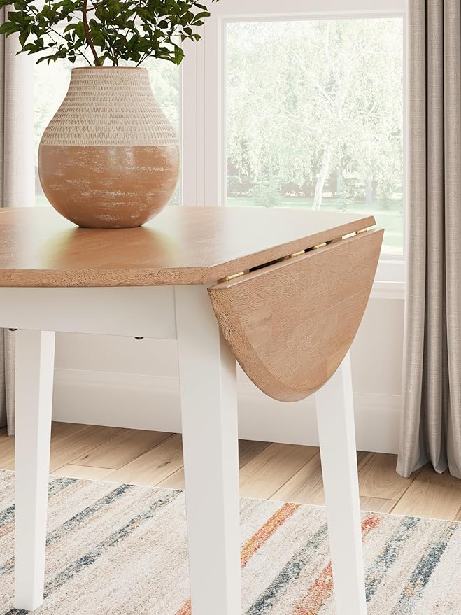 Signature Design by Ashley Gesthaven Farmhouse Dining Drop Leaf Table - Image 9