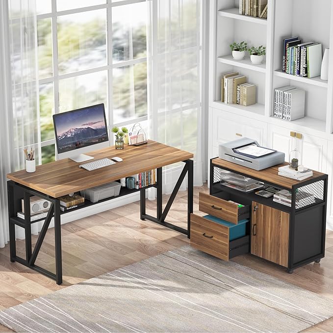 Tribesigns 55-inch L Shaped Desk - Image 2