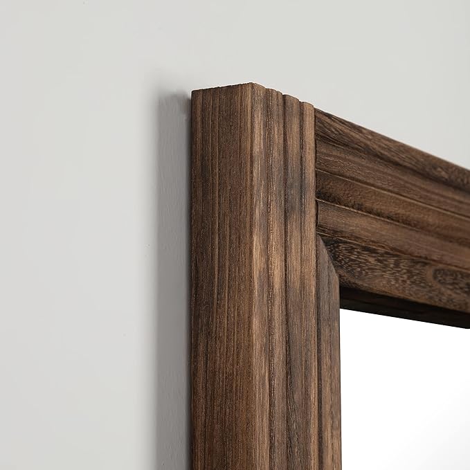 YOSHOOT Hand-Made Wooden Spliced Wall Mirror - Image 6