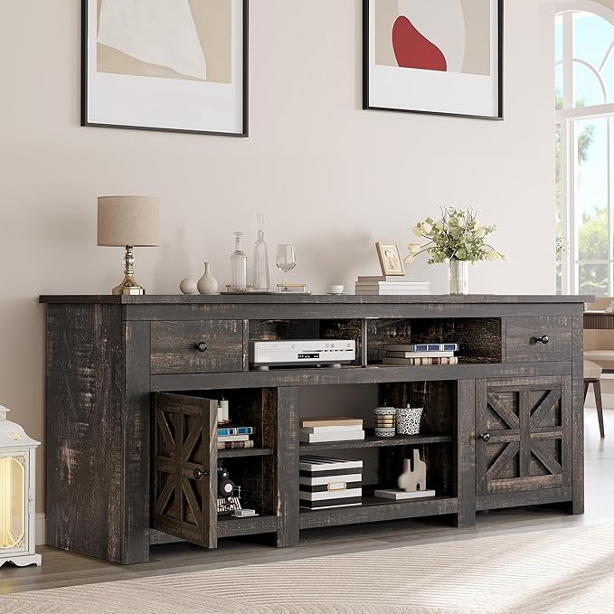 YITAHOME TV Stand for 75/80 Inch TV, Entertainment Center, TV Cabinet - Image 2