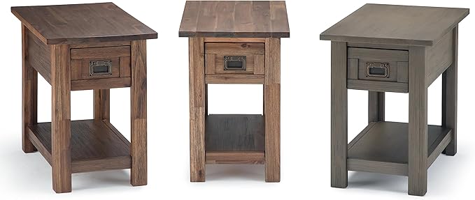 SIMPLIHOME Monroe SOLID ACACIA WOOD 14 inch Wide Rectangle Rustic Narrow Side - Image 13