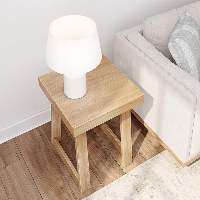 Plank+Beam Classic Square Side Table, Slim Side Table - Image 6