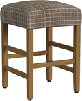 HomePop Home Decor |Classic Open-Back Counter Height Barstool| Square 24 Inch by HomePop