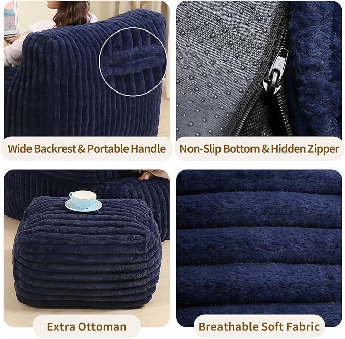 Comfy Gaint Bean Bag Chair - Image 3