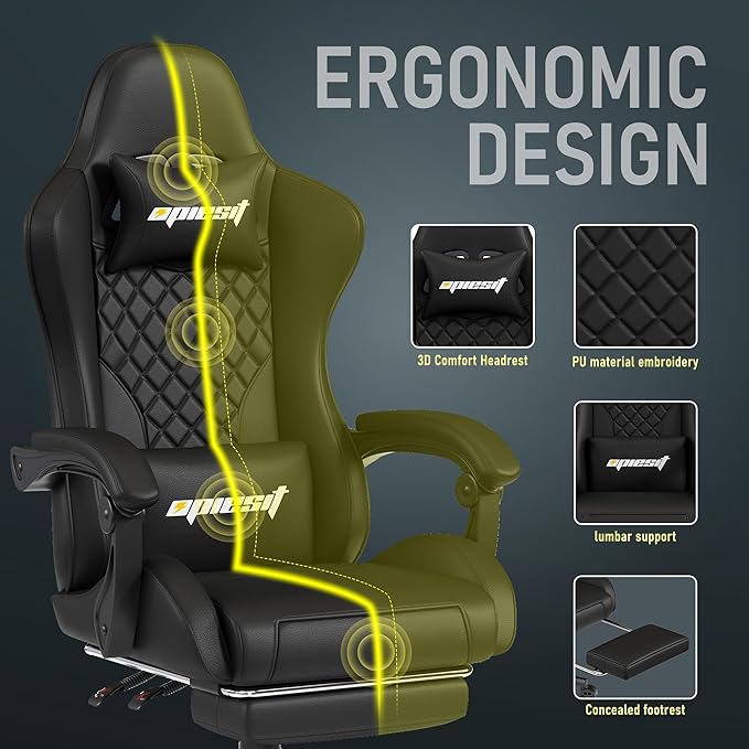 Gaming Chair, Ergonomic Computer Chairs - Image 5
