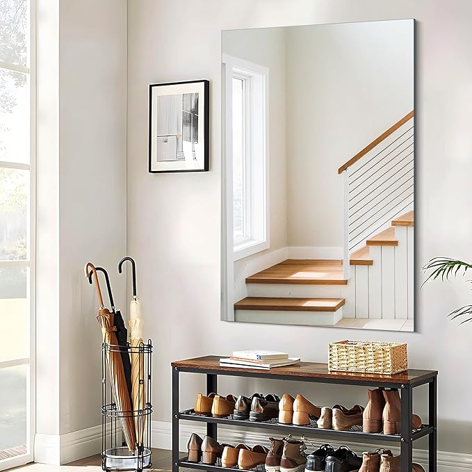 Frameless Mirror, 30x48 inch Rectangle Bathroom Mirrors - Image 6