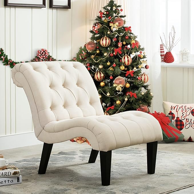 Yongqiang Accent Chair for Bedroom Living Room Chairs Tufted Upholstered Lounge - Image 7