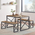VECELO Kitchen Table with 2 Benches by VECELO