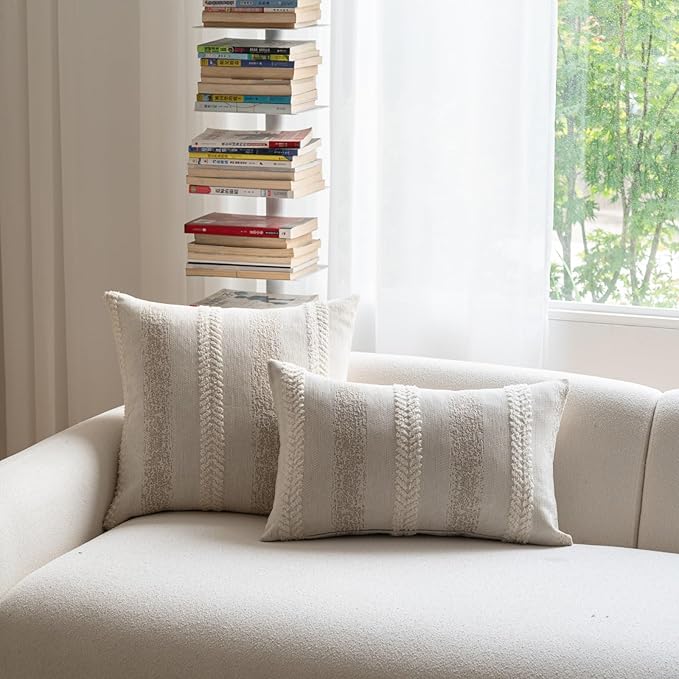Pack of 1 Decorative Throw Pillow Covers 12x20 Inch, Pillow Cases - Image 4