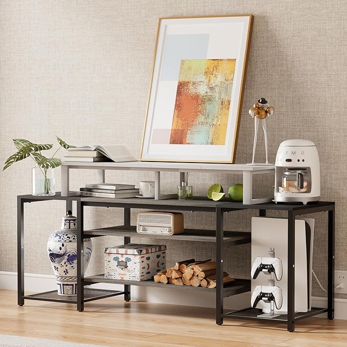 aboxoo 47" TV Riser for 32-60 inch TV, TV Riser Stand Shelf, Tabletop TV Stand - Image 7