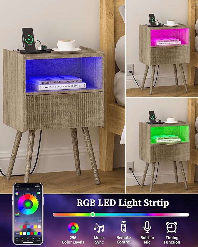 Modern Bedside Table, Nightstand - Image 5